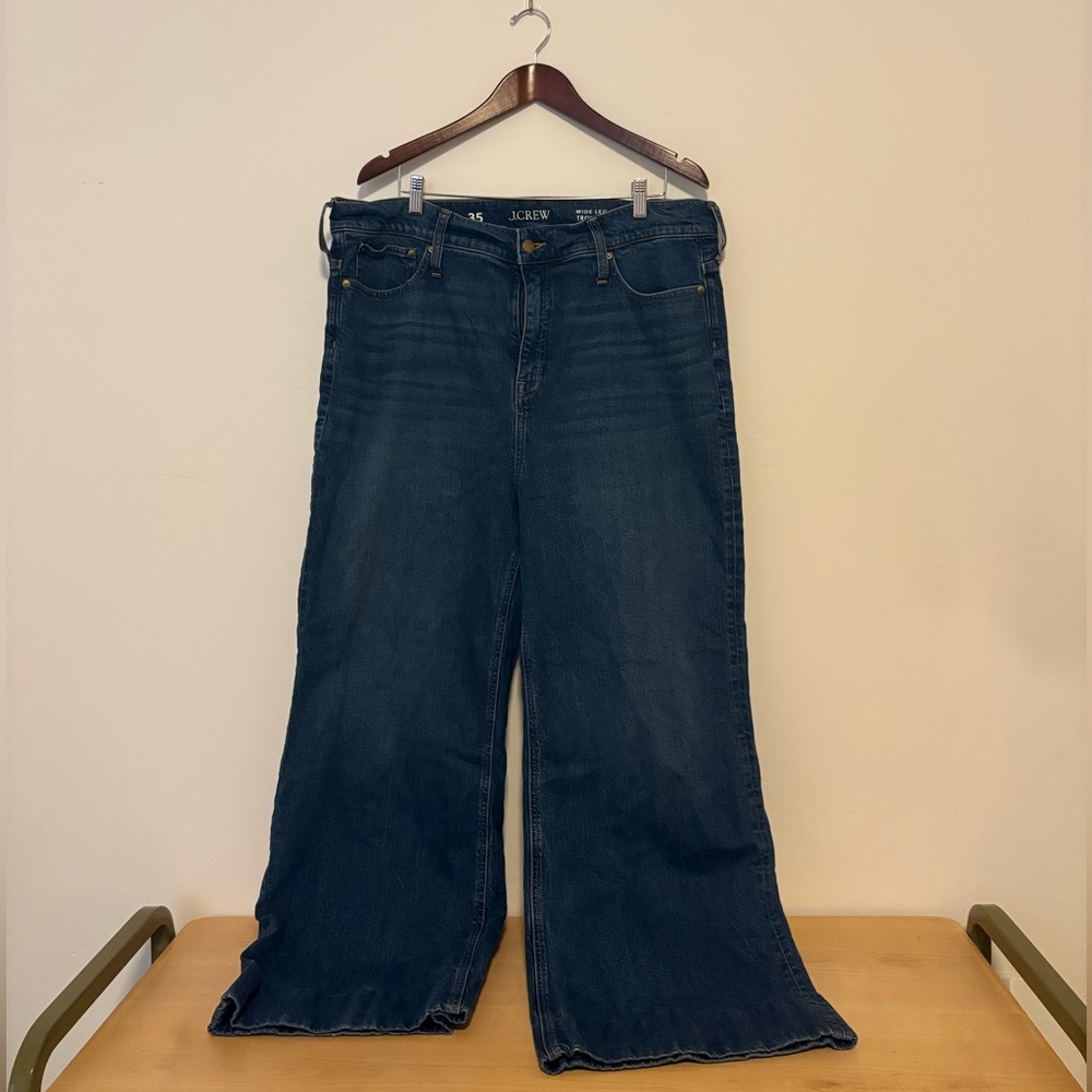 J. Crew Dark Blue Flare Jeans